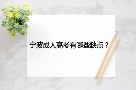宁波成人高考有哪些缺点？